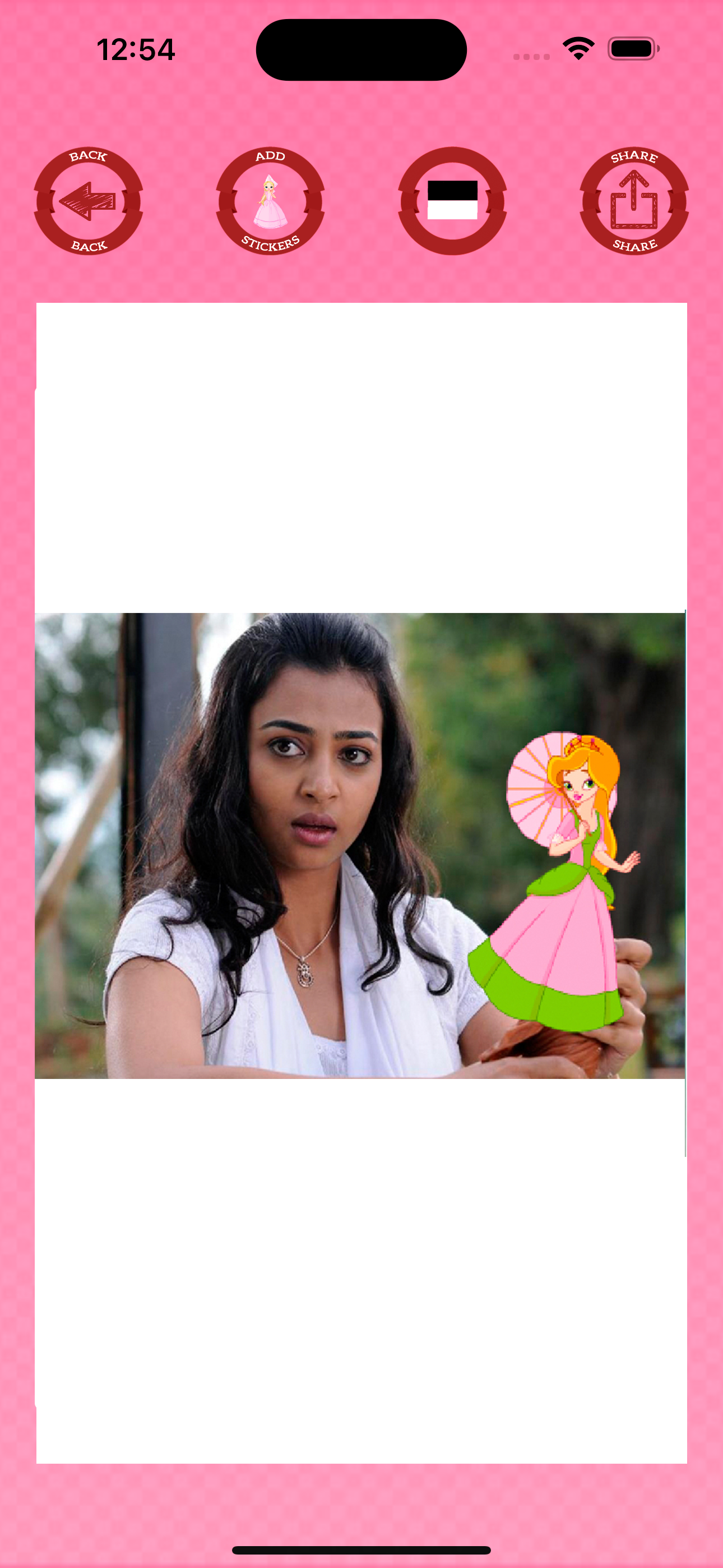 Princesses - stickers to photo