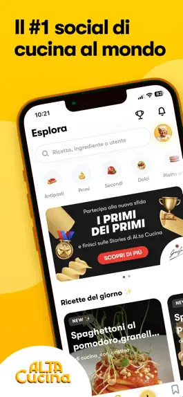 Game screenshot Al.ta Cucina: ricette social! mod apk