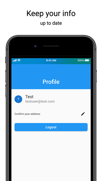CueCard: addresses and cards Screenshot