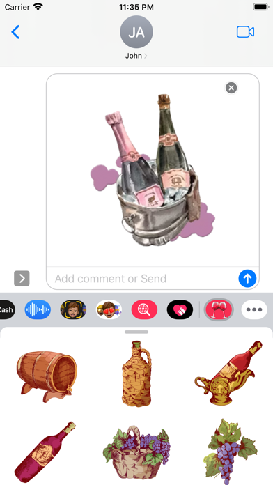 Screenshot #2 pour Tasty Wine Stickers