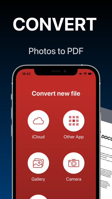 Screenshot #1 pour PDF Converter. PDF Scanner app