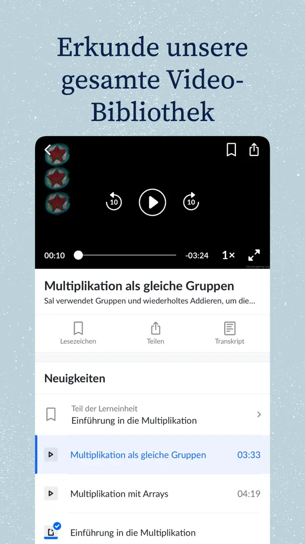 Khan Academy iPhone App Screenshot 5 – Bildung