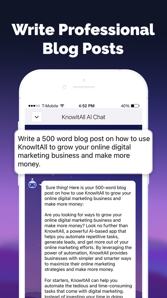 #7. AI Chatbot & Writer: KnowIt (macOS) 由: Andrew Lee Ventures LLC