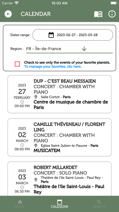 Pianists Corner App Screenshot