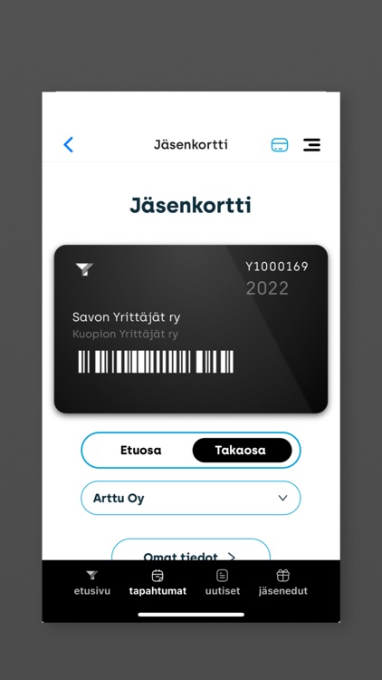 Yrittäjät-sovellus Yrittäjille