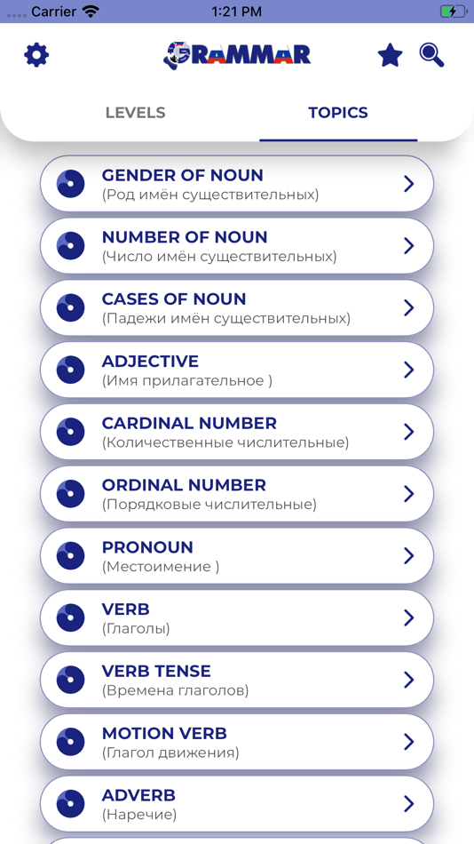 #5. Russian GrammarーLessons・Tests (iOS) 由: PORO Studio
