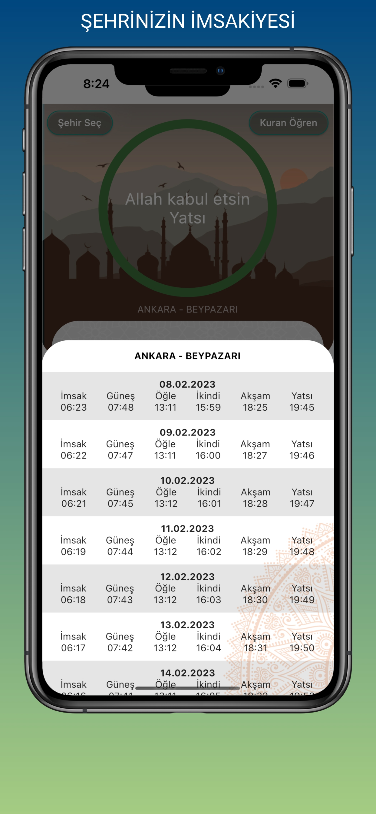 Ezan Vakti & Namaz Vakitleri