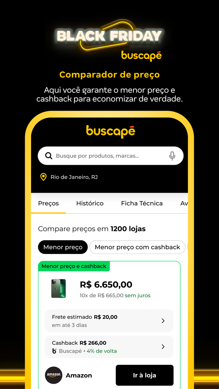 Buscapé Comprar com Cashback