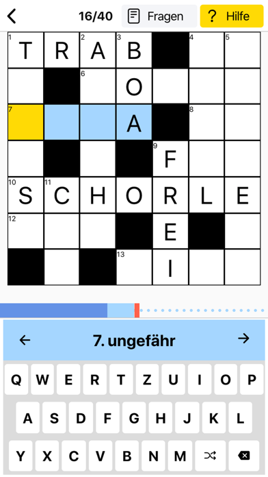 Kreuzworträtsel Deutsch Spiele Screenshot