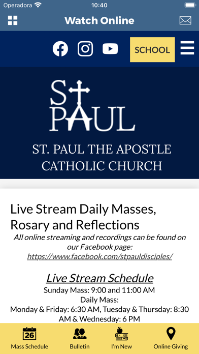 St. Paul the Apostle Davenport Screenshot