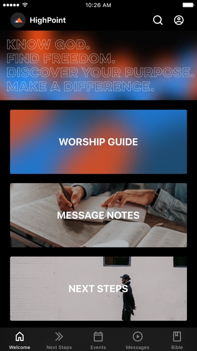 HighPoint Church App Screenshot