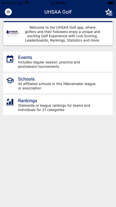 UT HS Golf Screenshot