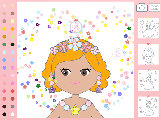 Princess Coloring Kid Toddler iPad screenshot 5 - Education app