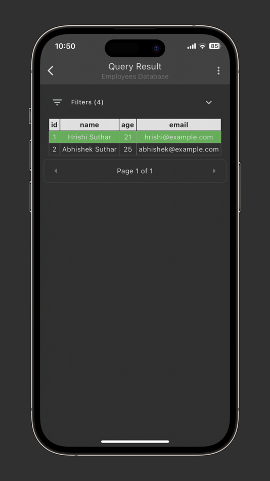 #4. SQL Playground(Pro) (iOS) By: Hrishi Suthar