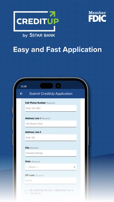 CreditUp by 5Star Bank Screenshot