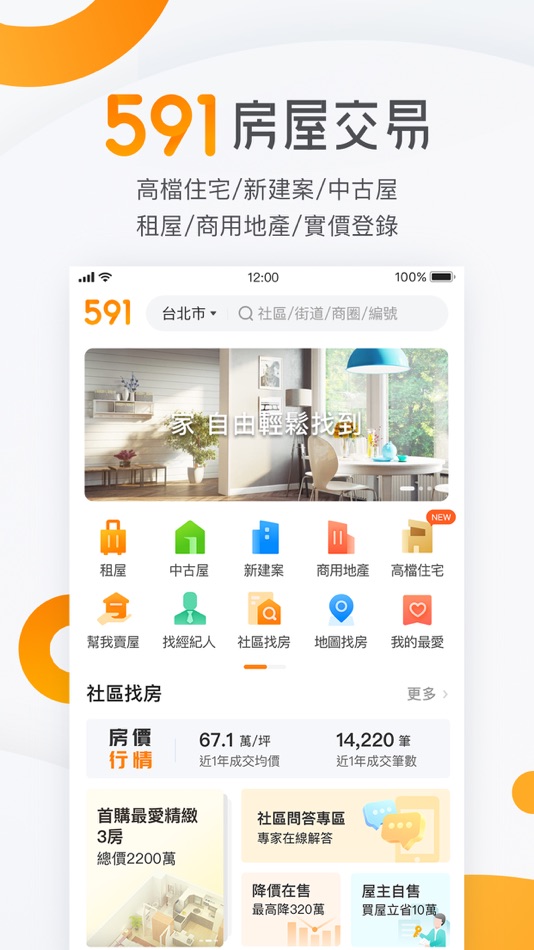 591房屋交易-租屋買屋查房價首選APP - 7.1.5 - (iOS)