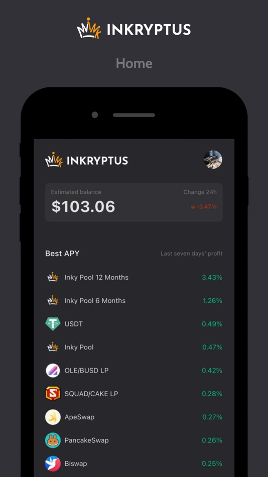 #5. Inkryptus (iOS) Ved: Invest Bitcoin