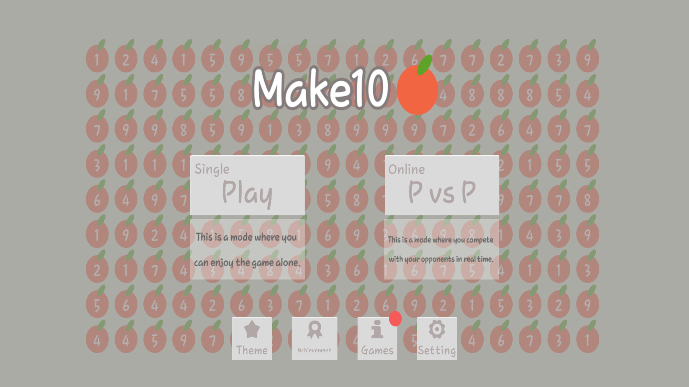 Make 10 - apple number