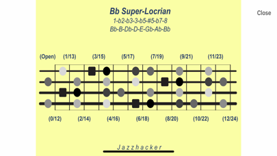 Jazzhacker Scales for 4x Bass Screenshot