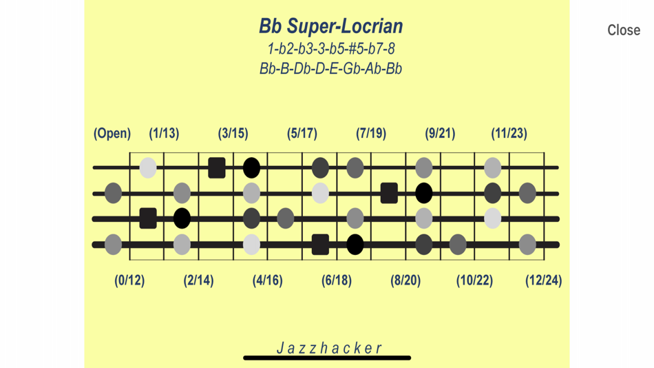 #2. Jazzhacker Scales for 4x Bass (iOS) 由: Jazzhacker LLC