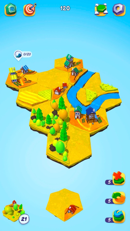 #5. Hexotopia - building city (iOS) 由: Mariya Ivanova