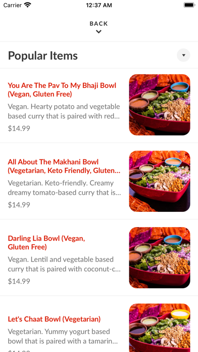 Eats Meets West Bowls Screenshot
