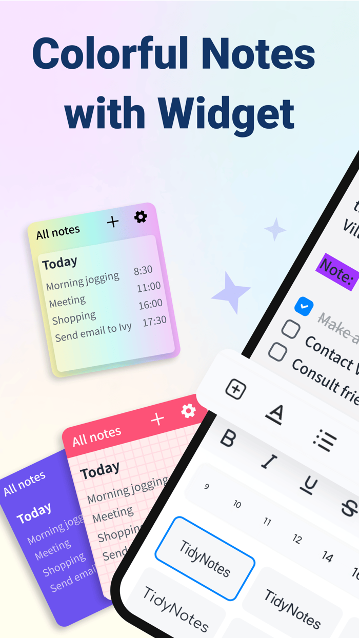 Tidy Notes - Color Notebook