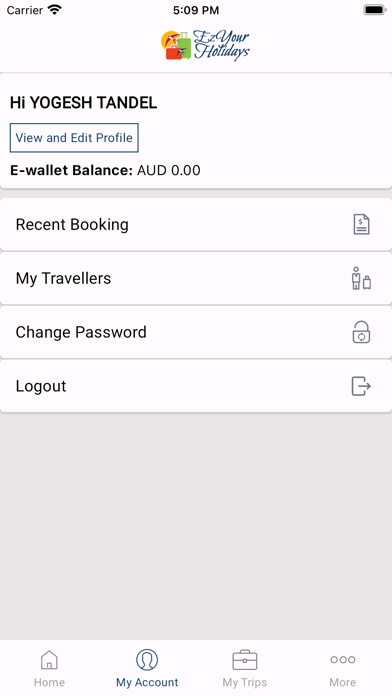 EzYourHolidays Screenshot