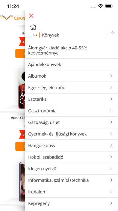 Új Könyvek App Screenshot