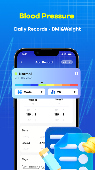 Health Record-Blood Pressure Screenshot