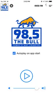 98.5 the bull iphone screenshot 3