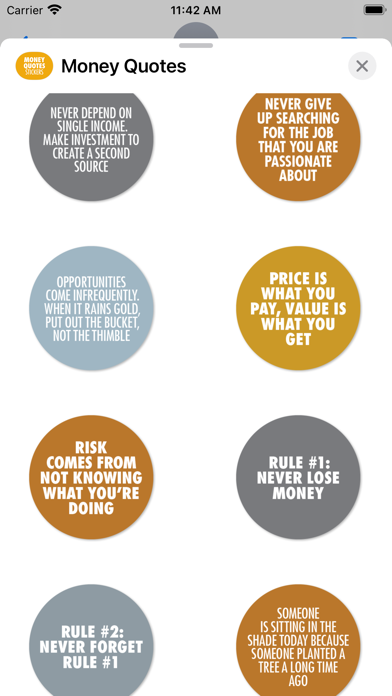 Money Quotes Stickers Screenshot