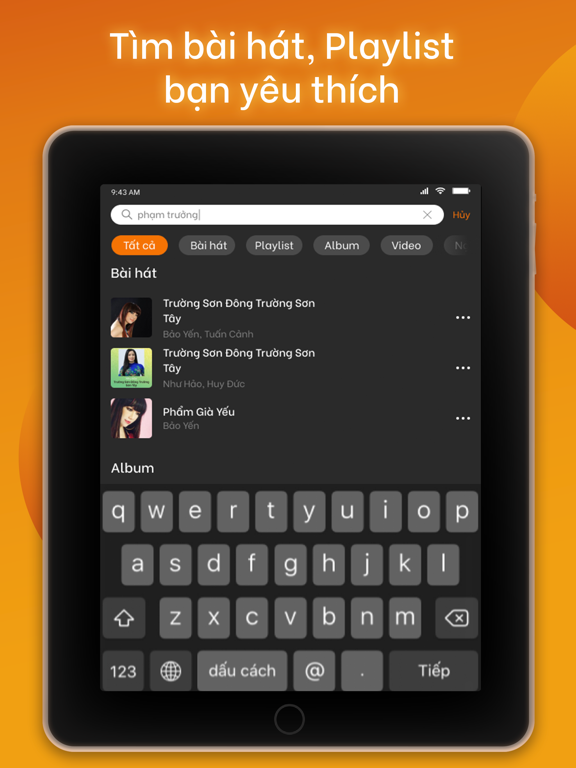Muvi - Âm Nhạc Và Cảm Xúc iPad screenshot 5 - Music app