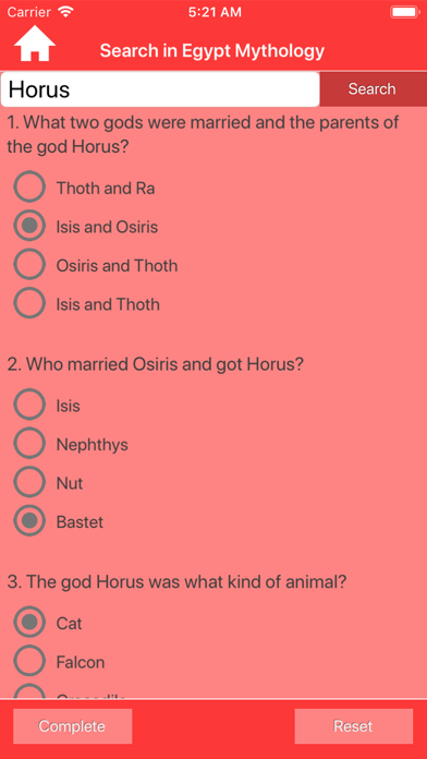 Egypt Myths & Gods Trivia Screenshot