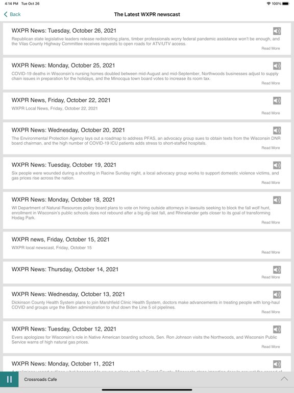 WXPR iPad screenshot 6 - Entertainment app