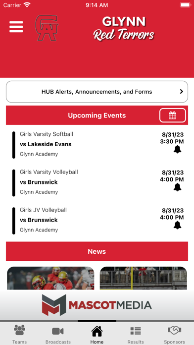 Glynn County Athletics Screenshot
