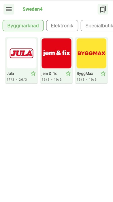 Sweden4 veckans erbjudanden Screenshot