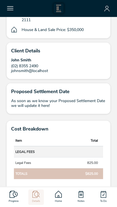 Infocus Legal Screenshot
