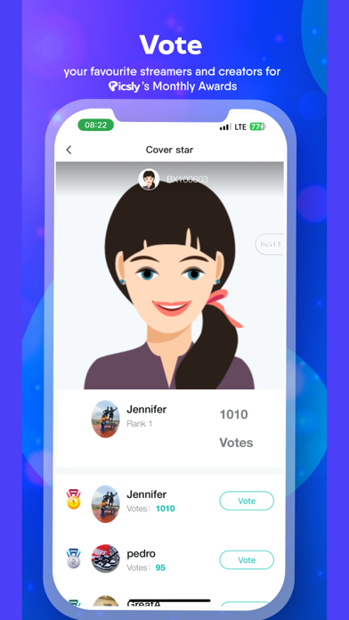 Picsly : Short videos and Live Screenshot