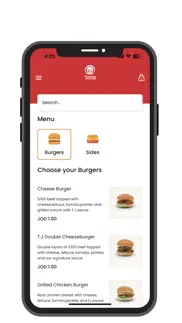 tj burger iphone screenshot 3
