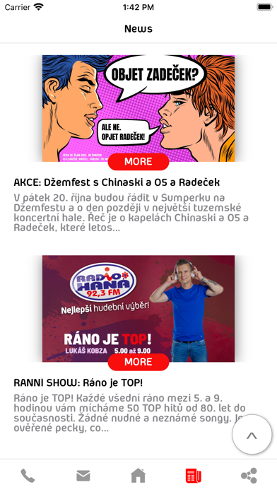 Radio Haná, SkyRock, Metropole Screenshot