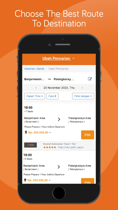 Amanah Kalimantan Travel Screenshot