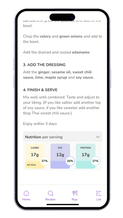BetterFoodGuru Meal Planner Screenshot