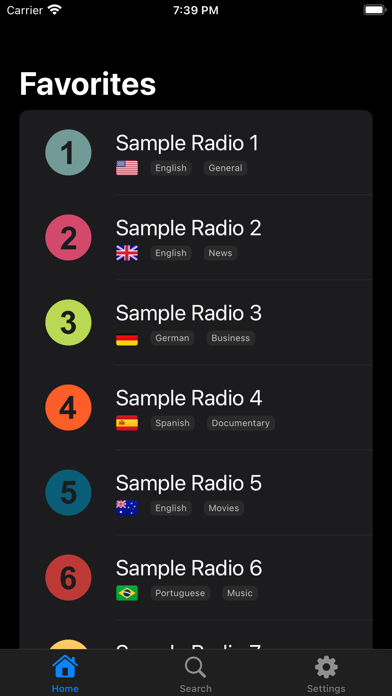 Radio Player Screenshot