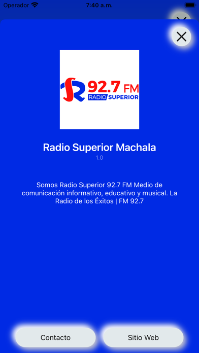 Radio Superior Machala Screenshot
