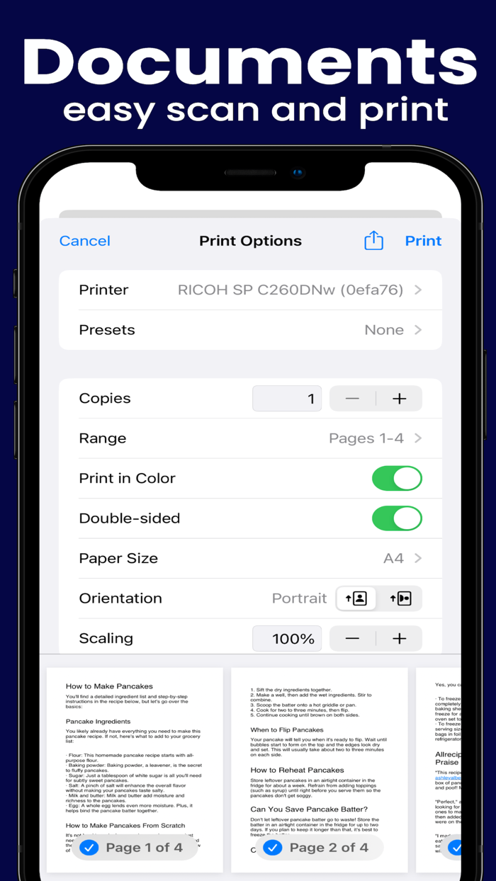 Printer App - Print and Scan PDF