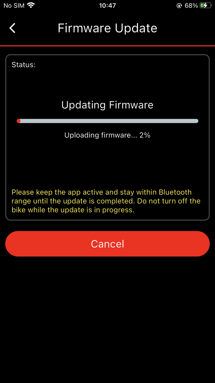 E-bike Firmware Update