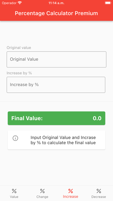 Percentage Calculator Premium Screenshot