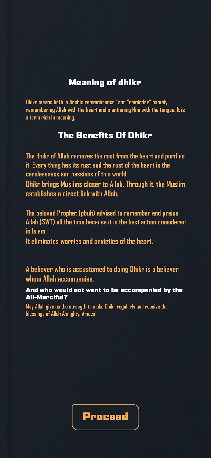 Daily Dhikr and Dua Islamic Duas