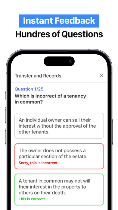 TX Real Estate Exam Practice Screenshot